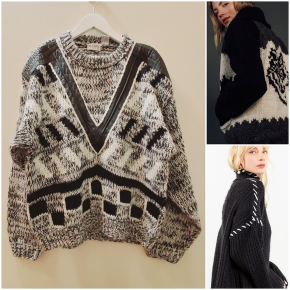 Vintage Nicolas Allen Oversized Ladies sweater S/M - Picture 2 of 8